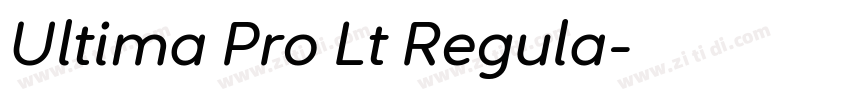 Ultima Pro Lt Regula字体转换